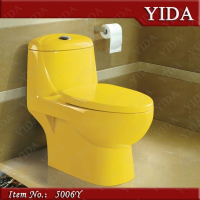 ceramic color bathroom toilet bowl _yellow color toilet bowl_color sanitary ware_hotel toilet