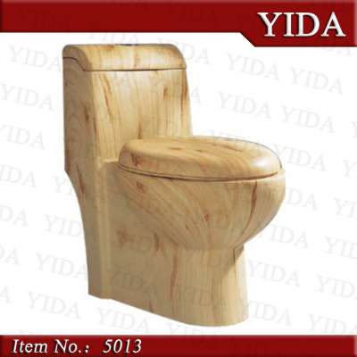 Hot new products for 2015 colored toilets_one piece wood color wc toilet_color toilet bowl