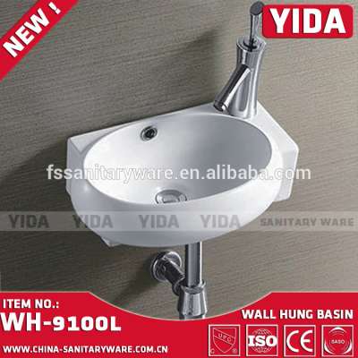 ceramic hand wash basin,wall hung basin sink ,wall mounted bathroom wash face basin