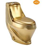 M9040D--1  luxury dragon washdown sanitary ware golden color toilet gold wc toilet for hotel