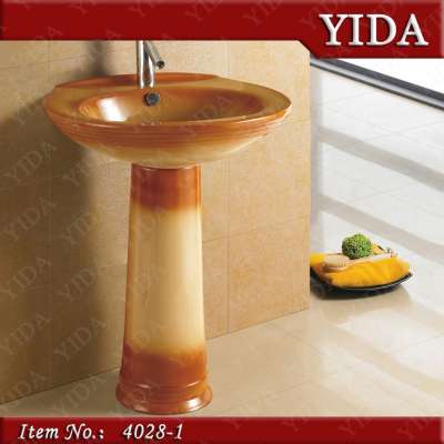 Ceramic floor standing sink, stone garden outdoor sink, mable basin ceramic make