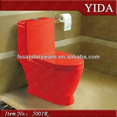 ceramic red toilet bowl_color sanitary ware_bathroom toilet